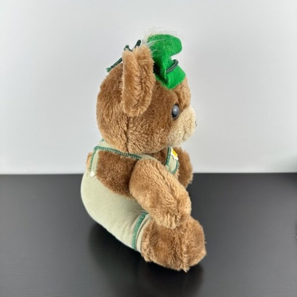 Dakin 1979 Yodel LederhOne Sizeen Teddy Bear 10 Brown Green Hat Plh Stuffed Anim - Picture 6 of 7